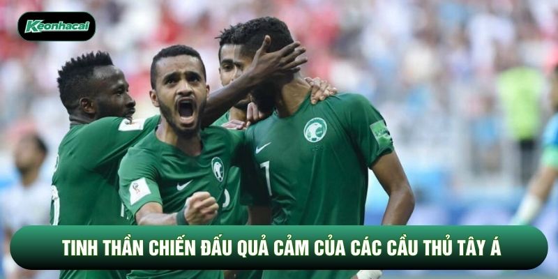 Tinh thần chiến đấu quả cảm của các cầu thủ Tây Á Tinh thần chiến đấu quả cảm của các cầu thủ Tây Á